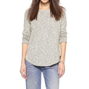 Free Press gray size small long sleeve knit top